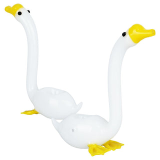 Take a Gander at This Goose Glass Hand Pipe - 6" - Horny Stoner