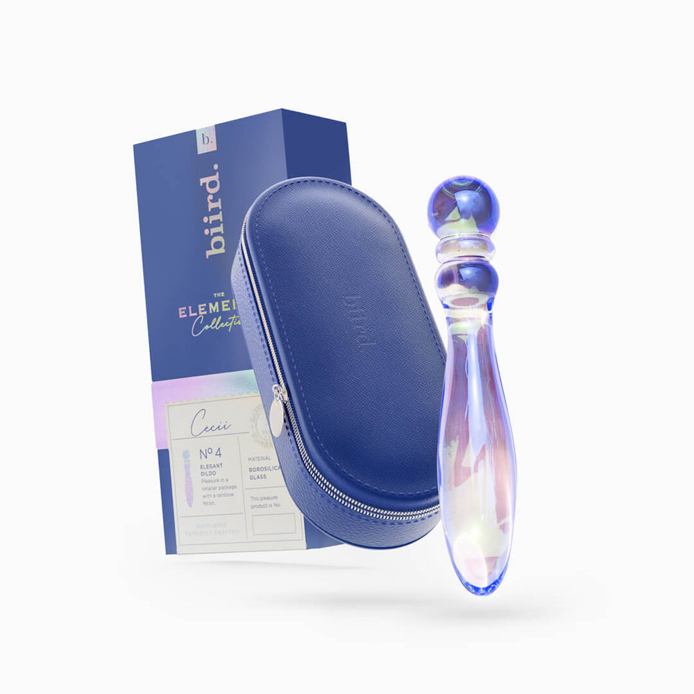 Biird Cecii Beaded Glass Dildo - Horny Stoner