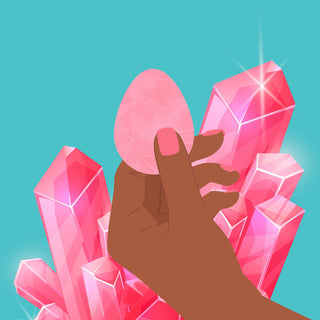 Biird Yonii 2-Piece Rose Quartz Eggs Set - Horny Stoner