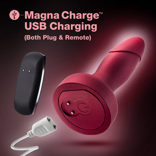 Anal Adventures Matrix Atomic Plug with Remote Martian Wine - Horny Stoner