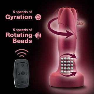 Anal Adventures Matrix Atomic Plug with Remote Martian Wine - Horny Stoner