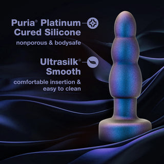 Anal Adventures Matrix Kinetik Plug with Remote Space Age Blue - Horny Stoner