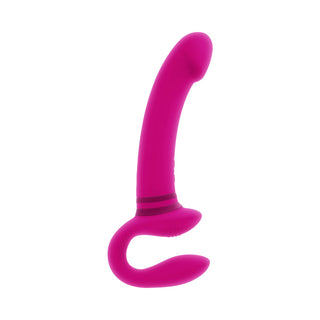 Gender X Sharing Is Caring Rechargeable Silicone Dual-Ended Vibrator Pink - Horny Stoner
