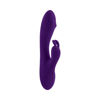 Playboy On Repeat Rechargeable Silicone Rotating Rabbit Vibrator Purple - Horny Stoner