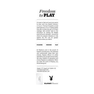 Playboy On Repeat Rechargeable Silicone Rotating Rabbit Vibrator Purple - Horny Stoner
