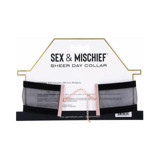 Sportsheets Sex & Mischief Sheer Day Collar - Horny Stoner
