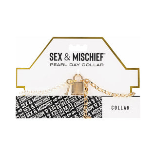 Sportsheets Sex & Mischief Pearl Day Collar - Horny Stoner