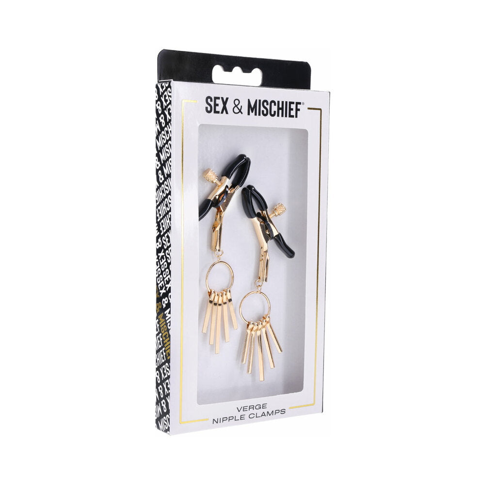 Sportsheets Sex & Mischief Verge Nipple Clamps - Horny Stoner