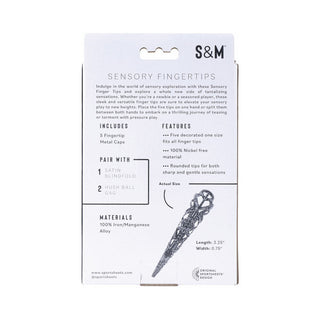 Sportsheets Sex & Mischief Sensory Fingertips Black - Horny Stoner