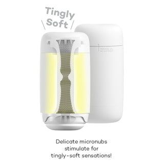 Tenga Puffy Stroker Sugar White - Horny Stoner