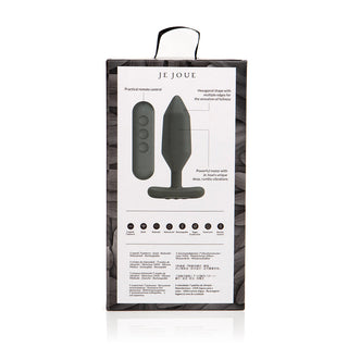 Je Joue Onyx Vibrating Butt Plug Black - Horny Stoner