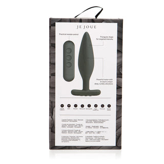 Je Joue Egon Vibrating Butt Plug Black - Horny Stoner