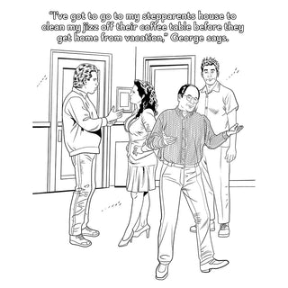 Sexfeld Porn Parody Coloring Book - Horny Stoner