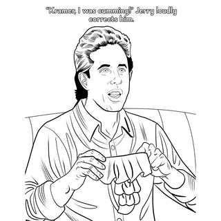 Sexfeld Porn Parody Coloring Book - Horny Stoner