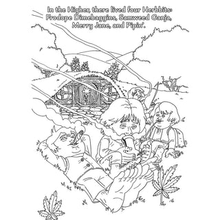 The Lord of the Smoke Rings Coloring Book - Horny Stoner