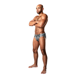 Male Power Dirty Denim Bikini Denim Print - Horny Stoner