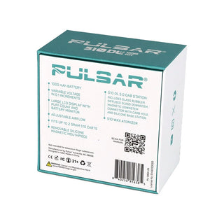 Pulsar DL 5.0 Bubbler Dab Kit with Wax Atomizer - 1000mAh / Black