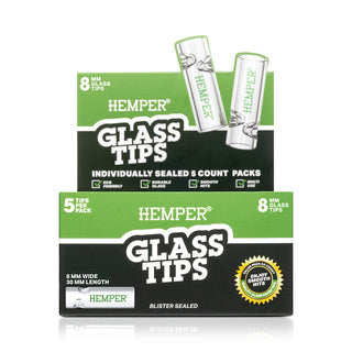 Glass Filter Tips 8mm | Display