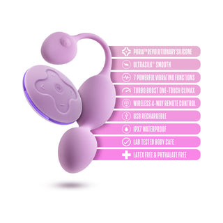 Wellness Raine Vibrating Kegel Ball Lilac - Horny Stoner