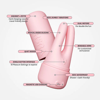 VUSH Swish Dual Tip Vibrator - Horny Stoner