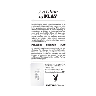 Playboy Jewels Plug - Horny Stoner