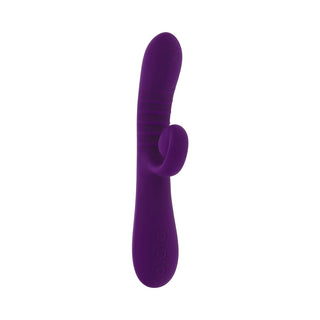 Playboy Curlicue Rechargeable Dual Stim Vibrator Silicone Acai - Horny Stoner