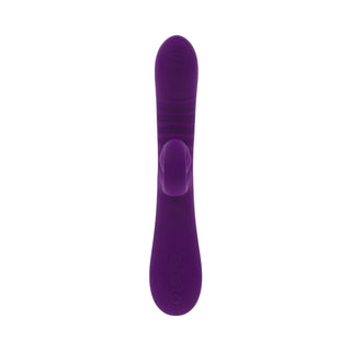 Playboy Curlicue Rechargeable Dual Stim Vibrator Silicone Acai - Horny Stoner