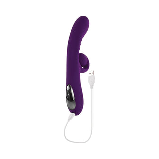 Playboy Curlicue Rechargeable Dual Stim Vibrator Silicone Acai - Horny Stoner