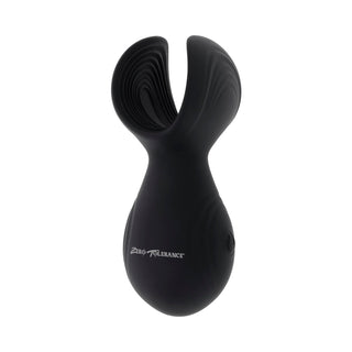 Zero Tolerance Handy Helper Rechargeable Vibrating Stroker - Silicone Black