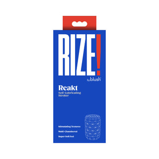 Rize Reakt Self-Lubricating Stroker White - Horny Stoner