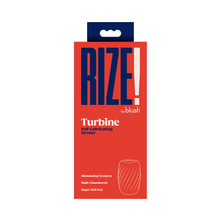 Rize Turbine Self-Lubricating Stroker Blue - Horny Stoner