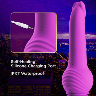 Impressions New York Gyroquake Dildo Purple - Horny Stoner