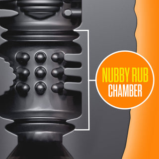Rize Grasp Self-Lubricating Stroker Black - Horny Stoner