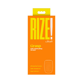 Rize Grasp Self-Lubricating Stroker Black - Horny Stoner