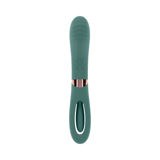 Evolved Chick Flick Rechargeable Vibrator with Flicker Silicone Mint - Horny Stoner