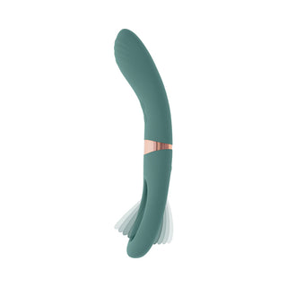 Evolved Chick Flick Rechargeable Vibrator with Flicker Silicone Mint - Horny Stoner
