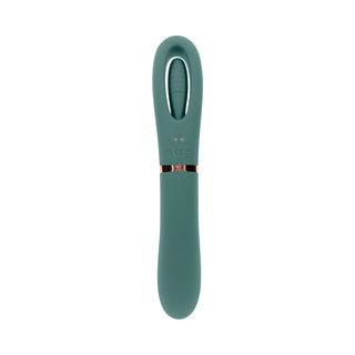 Evolved Chick Flick Rechargeable Vibrator with Flicker Silicone Mint - Horny Stoner