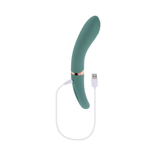 Evolved Chick Flick Rechargeable Vibrator with Flicker Silicone Mint - Horny Stoner