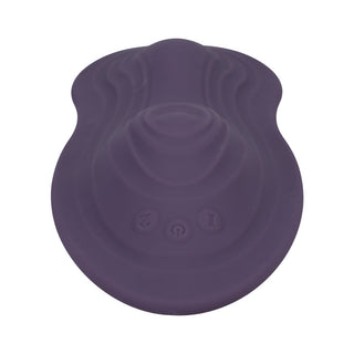 iRide Pleasure Seat Throb Rechargeable with Wireless Remote Dusty Purple - Horny Stoner
