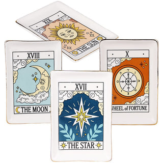 Tarot Card Ceramic Trinket Dish | 6.6"x4.5" - Horny Stoner