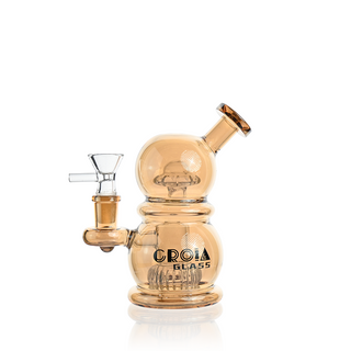 6" Mini Egg Dab Rig with Crown Perc | Croia Glass
