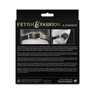 Fetish & Fashion Katherine Heart Gag Black - Horny Stoner