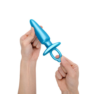 b-Vibe Butties Sleek Tapered Silicone Plug - Horny Stoner