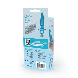 b-Vibe Butties Sleek Tapered Silicone Plug - Horny Stoner