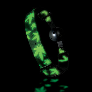 Stoner Vibes Chronic Collection Glow in the Dark Breathable Ball Gag - Horny Stoner