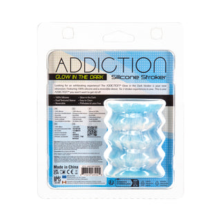 Addiction Silicone Reversible Stroker Glow-in-the-Dark - Horny Stoner