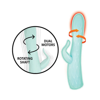 Goddess Heat Up Rotating Massager Aqua - Horny Stoner