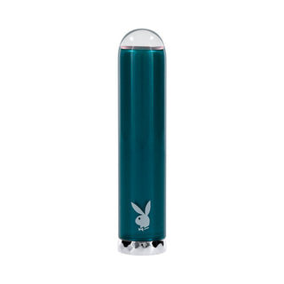 Playboy Emerald Rechargeable Vibrating Glass Mini Vibe Deep Teal - Horny Stoner