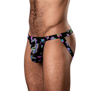 Male Power Hazy Dayz Jock Pot Leaf Print - Horny Stoner