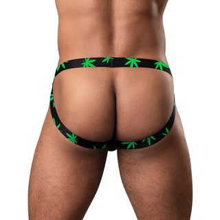 Male Power Hazy Dayz Jock Mushrooms Print - Horny Stoner